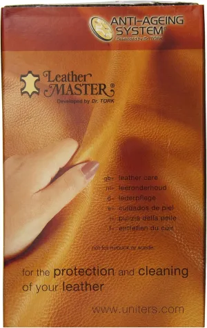 Leather Master Leather Care Kit (150ml) - All Purpose Leather Cleaner, Conditioner, Protector, and Polish To Clean and Detail A Car Interior, Seat, Shoe, Boot, Purse, Bag, Couch, Sofa, and More