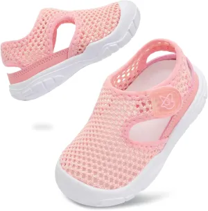 LeIsfIt Toddler Sandals Boys Girls Wide Sandals Kids Water Sandals Barefoot Water Shoes for Beach Swim Lightweight Closed Toe Summer Sandals
