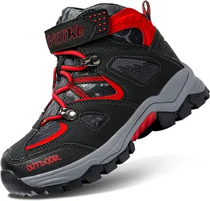Littleplum Boys Snow Boots Winter Waterproof Antiskid Boots Hiking Outdoor Shoes Booties for Unisex Kids (Little Kid/Big Kid)
