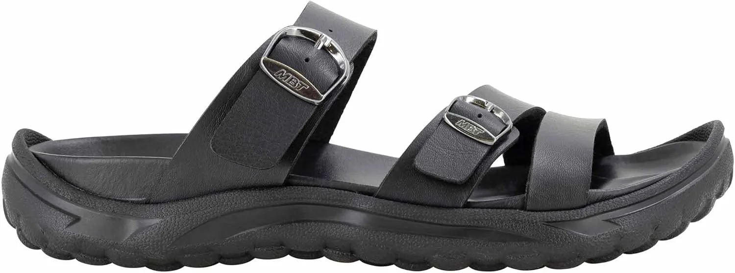 MBT Oita (Recovery Sandals) Anatomical Shoes in Black for Men in Size 10