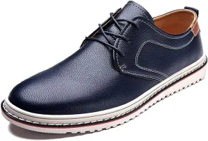 Men's Casual Dress Oxfords Shoes Fashion Business Shoes Wide Feet Lace-up Shoes for Business Office Wedding