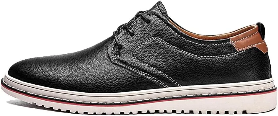 Men's Casual Dress Oxfords Shoes Fashion Business Shoes Wide Feet Lace-up Shoes for Business Office Wedding