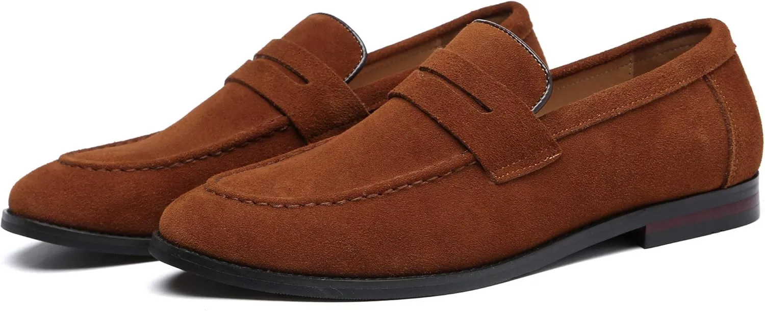 Mens Driving Moccasins Penny Slip On Loafers Classic Comfortable Casual Driving Shoes Boat Shoes for Men
