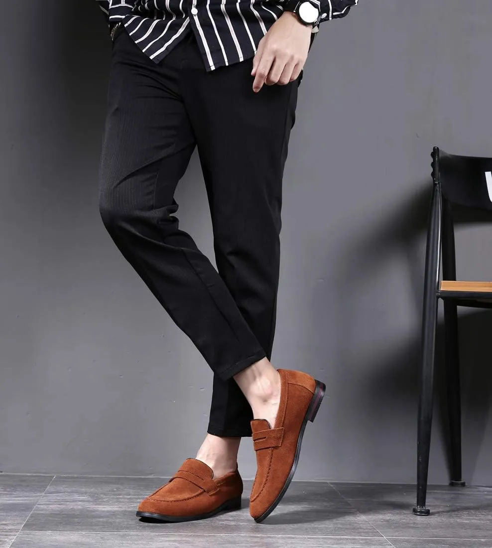 Mens Driving Moccasins Penny Slip On Loafers Classic Comfortable Casual Driving Shoes Boat Shoes for Men