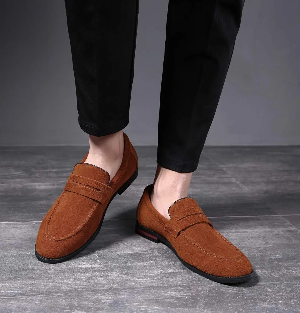 Mens Driving Moccasins Penny Slip On Loafers Classic Comfortable Casual Driving Shoes Boat Shoes for Men