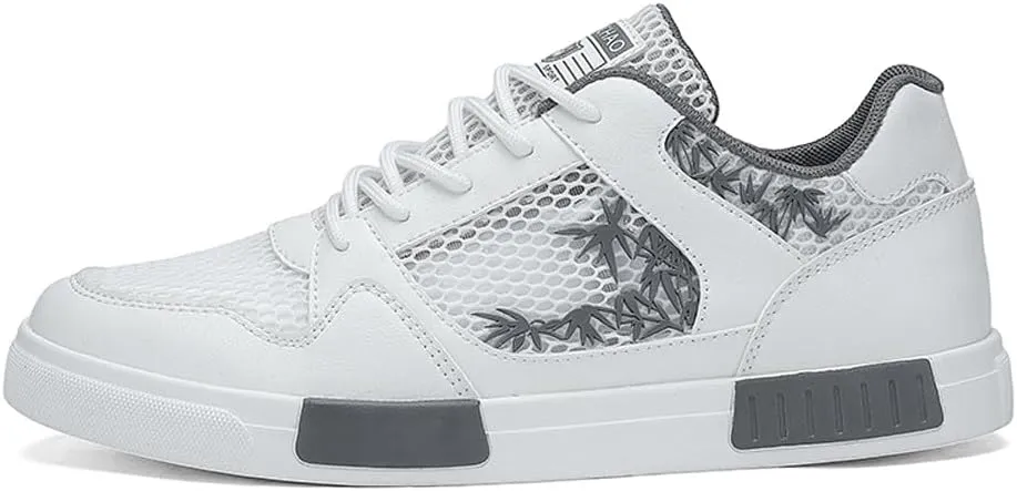 Men's Fashion High Top Chinese Style Skate Sneakers Stylish Comfortable Skateboarding Road Running Walking Shoes