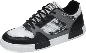 Men's Fashion High Top Chinese Style Skate Sneakers Stylish Comfortable Skateboarding Road Running Walking Shoes