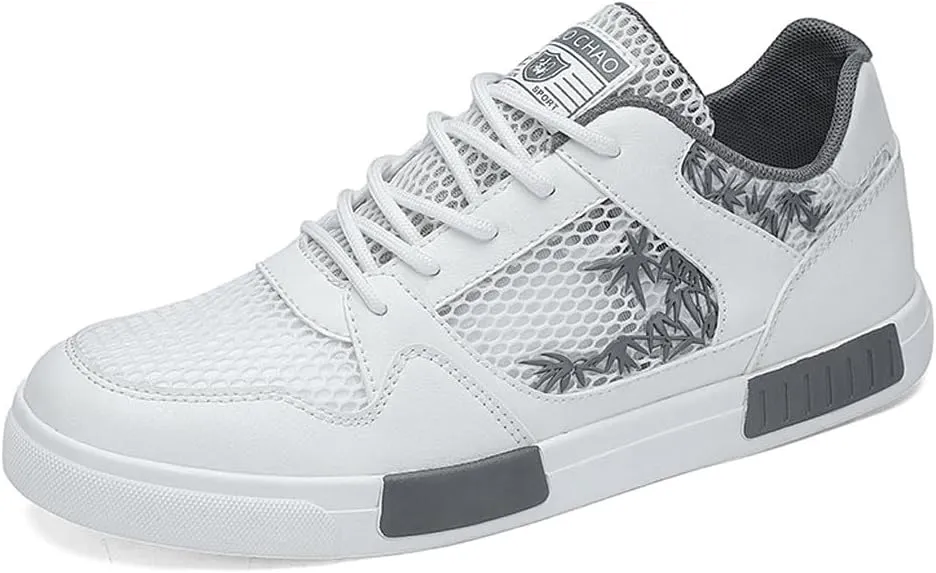 Men's Fashion High Top Chinese Style Skate Sneakers Stylish Comfortable Skateboarding Road Running Walking Shoes