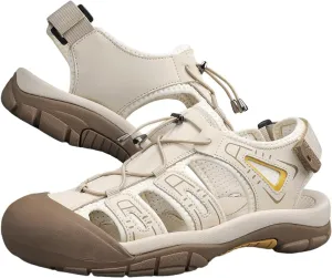Men’s Hiking Trail Sandals: Outdoor Closed Toe Sport Shoes with Arch Support