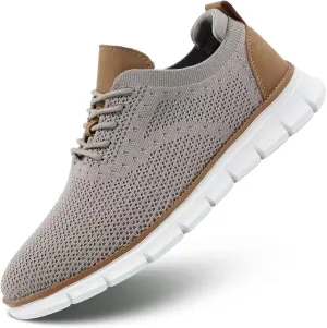 Men's Mesh Sneakers Oxfords Lace-Up Lightweight Casual Walking Shoes Dress Shoes Fashion Sneakers Walking Shoes