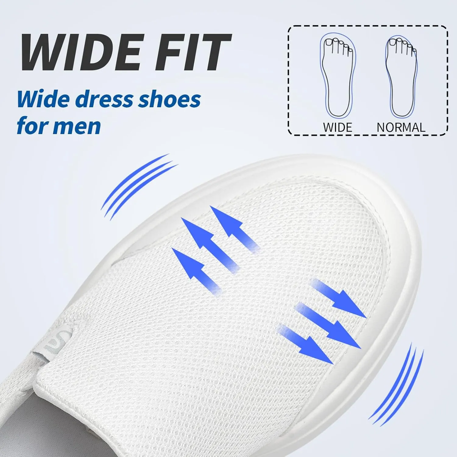 Men's Slip on Sneakers Walking Shoes X Wide Width Comfortable Casual Sneakers Lightweight Work Driving Loafers