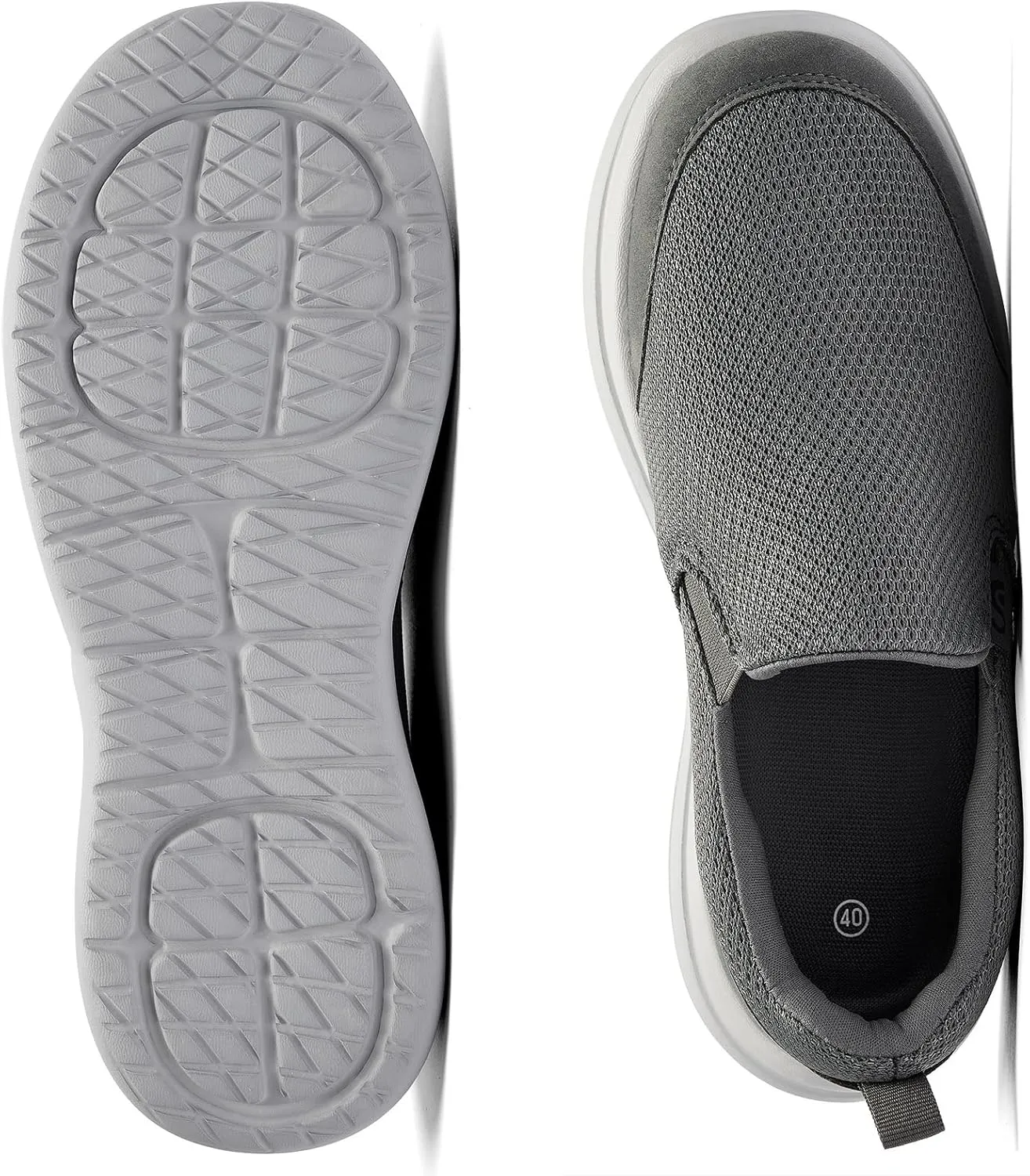 Men's Slip on Sneakers Walking Shoes X Wide Width Comfortable Casual Sneakers Lightweight Work Driving Loafers