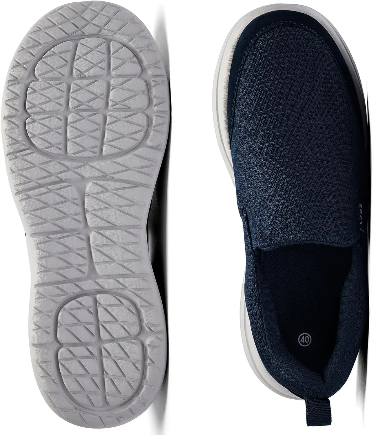 Men's Slip on Sneakers Walking Shoes X Wide Width Comfortable Casual Sneakers Lightweight Work Driving Loafers