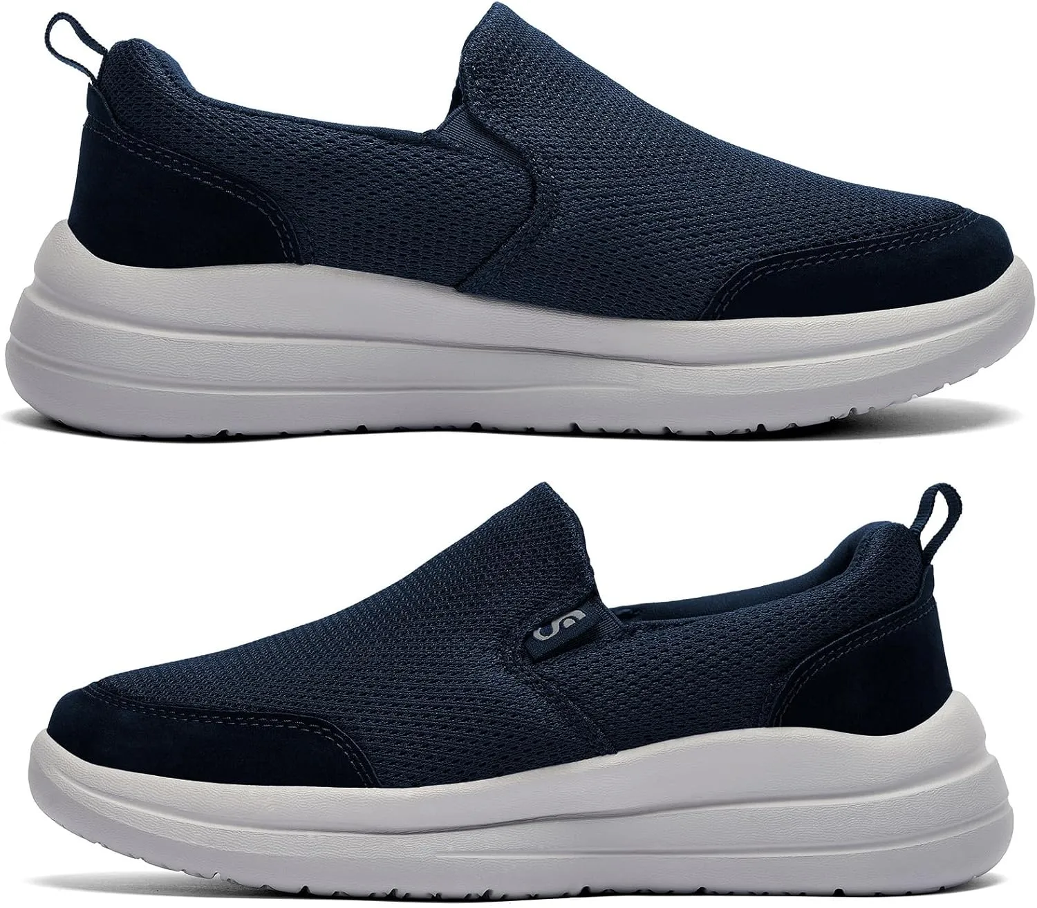 Men's Slip on Sneakers Walking Shoes X Wide Width Comfortable Casual Sneakers Lightweight Work Driving Loafers