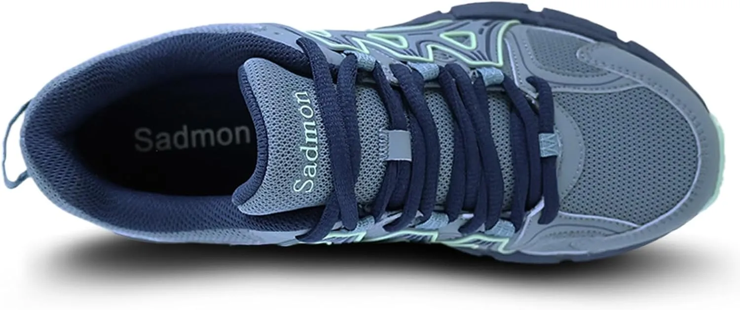 Men's Slip Resistant Trail Running Shoes - Supportive Athletic Shoes for Outdoor Fitness Walking, Road Running and Gym Training