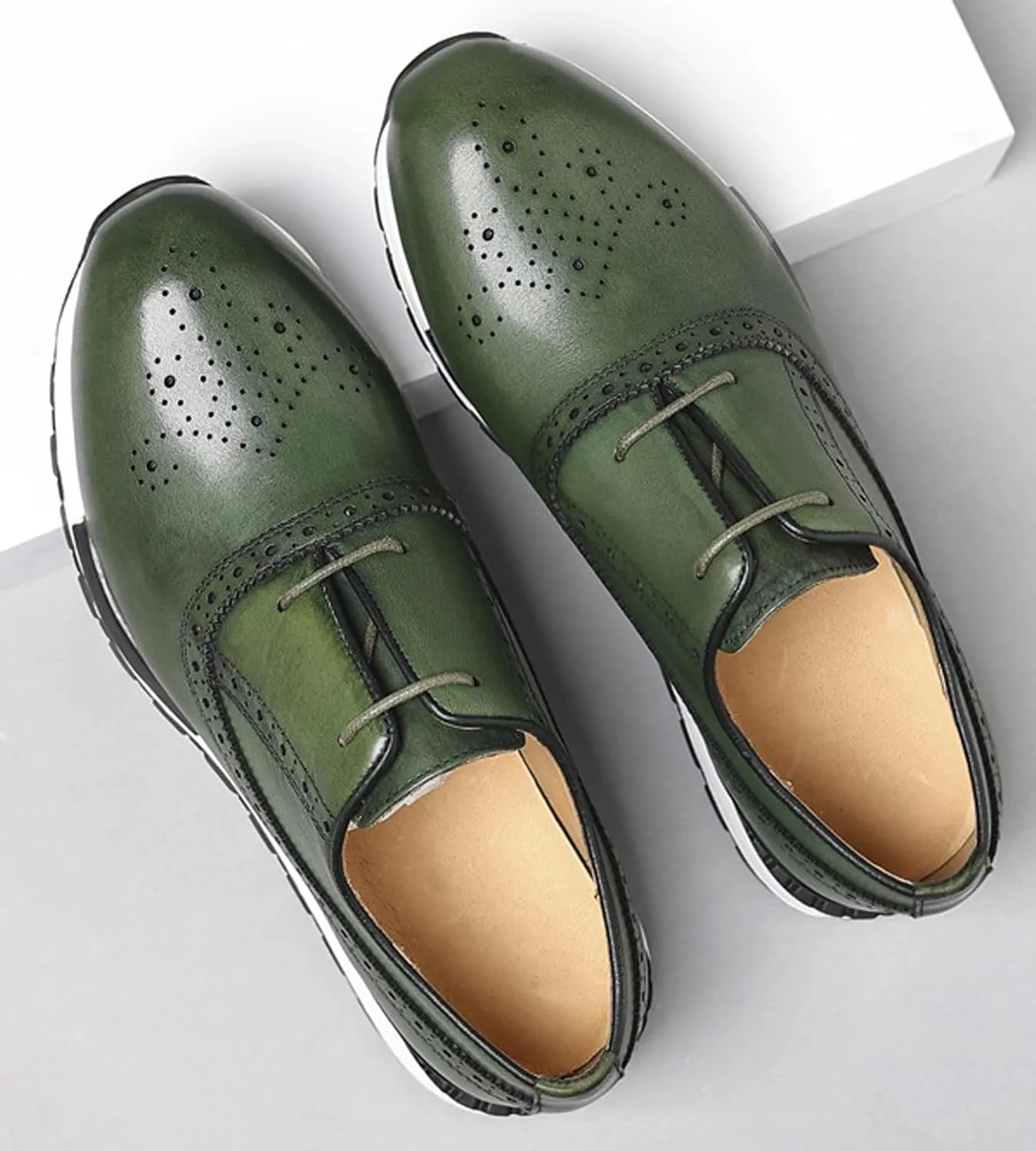 Mens Sneakers Fashion Casual Shoes Comfort Walking Shoes Modern Genunie Leather Flat Oxfords Business Casual Derby for Men