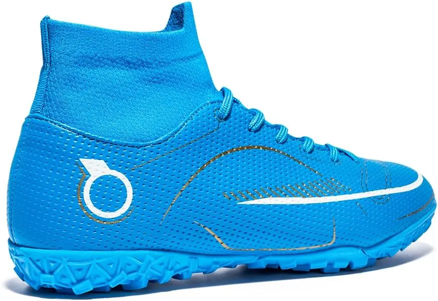 Men’s Soccer Boots Professional High-Top Football Shoes Outdoor Indoor Comfortable Athletic Sneaker