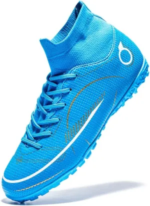 Men’s Soccer Boots Professional High-Top Football Shoes Outdoor Indoor Comfortable Athletic Sneaker