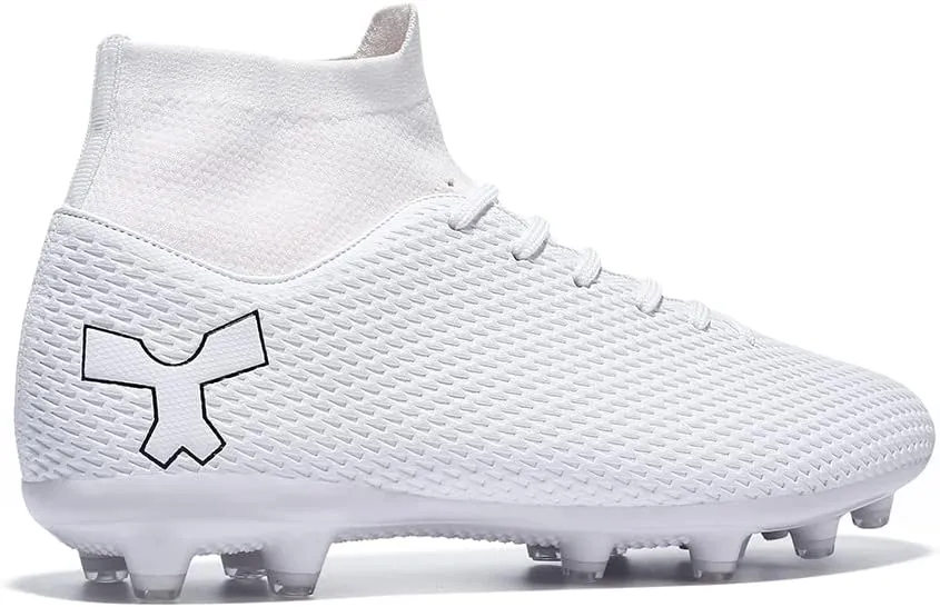 Men's Soccer Cleats Football Cleats for Mens Big Boys High-Top Spikes Shoes for Youth Professional Training Turf Indoor Outdoor Sneaker