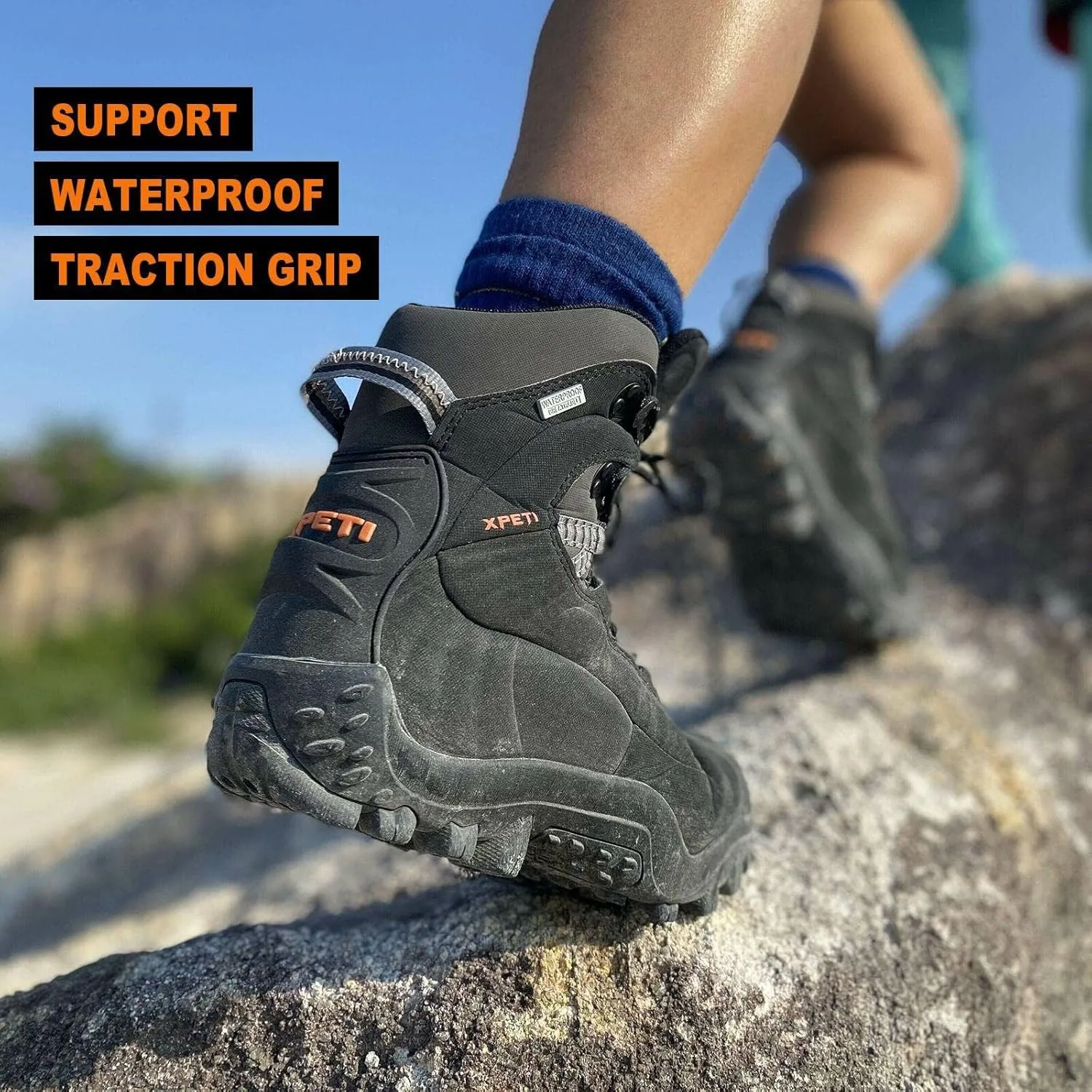 Men's Thermator Mid-Rise Waterproof Hiking Boots Trekking Outdoor Boots