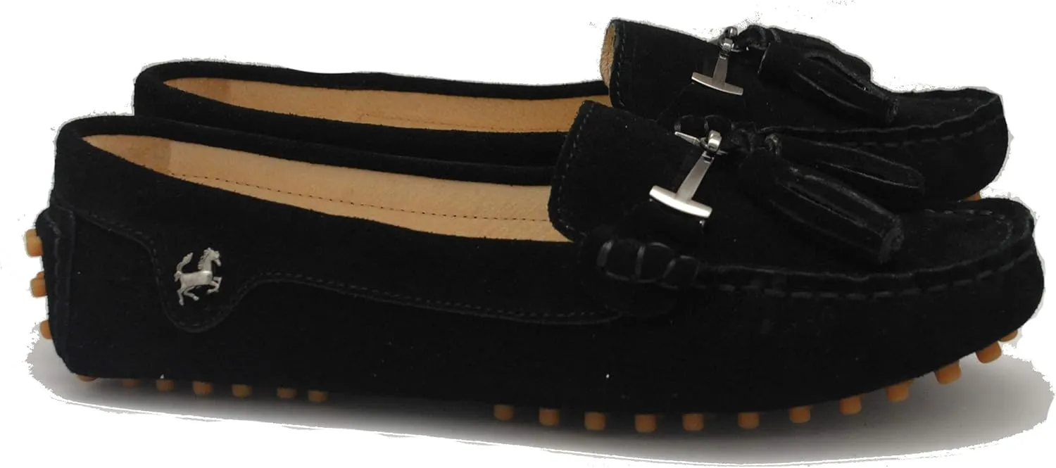 Minishion Summer Loafers for Women Tassel Driving Shoes YB96019