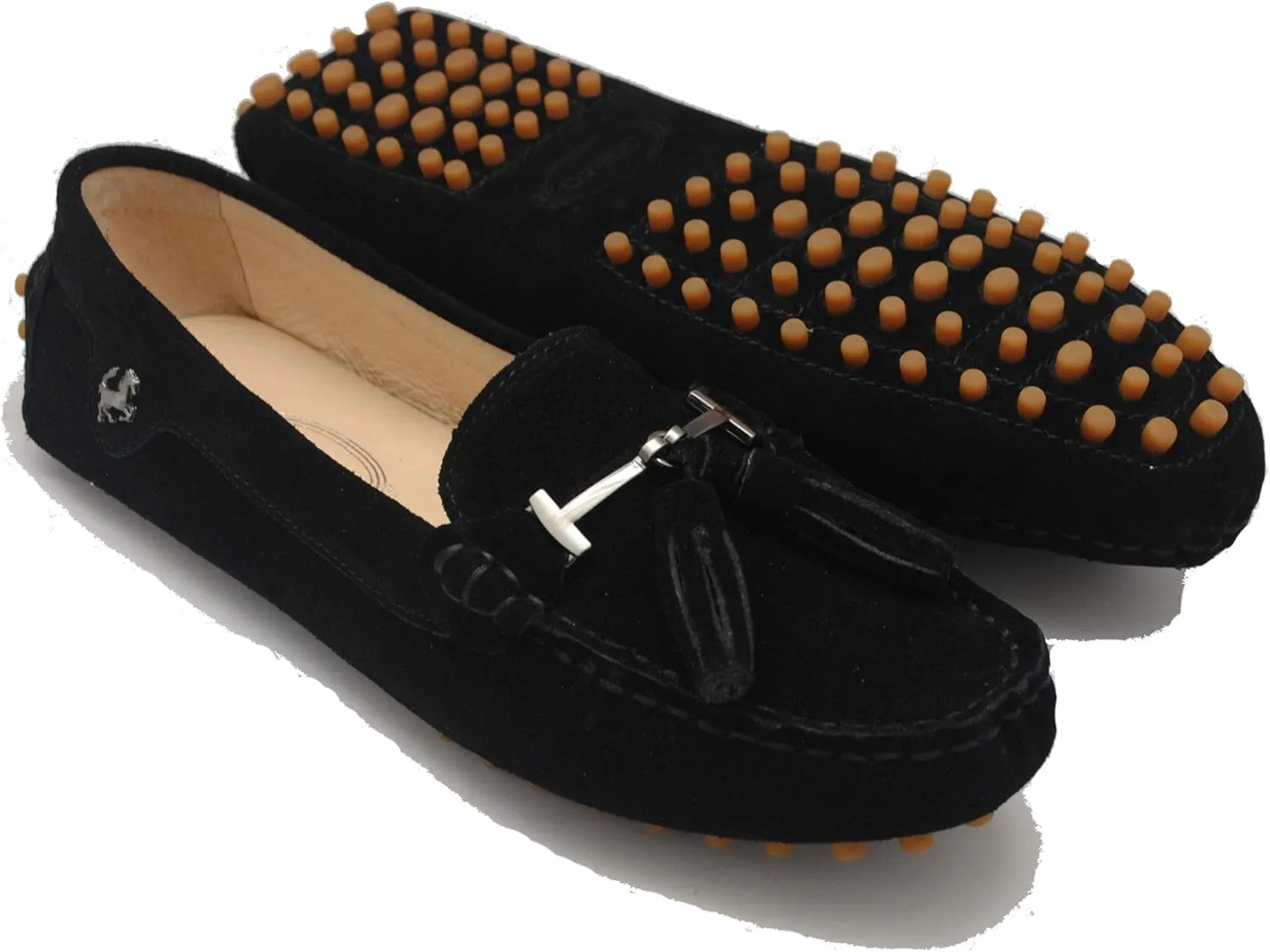 Minishion Summer Loafers for Women Tassel Driving Shoes YB96019