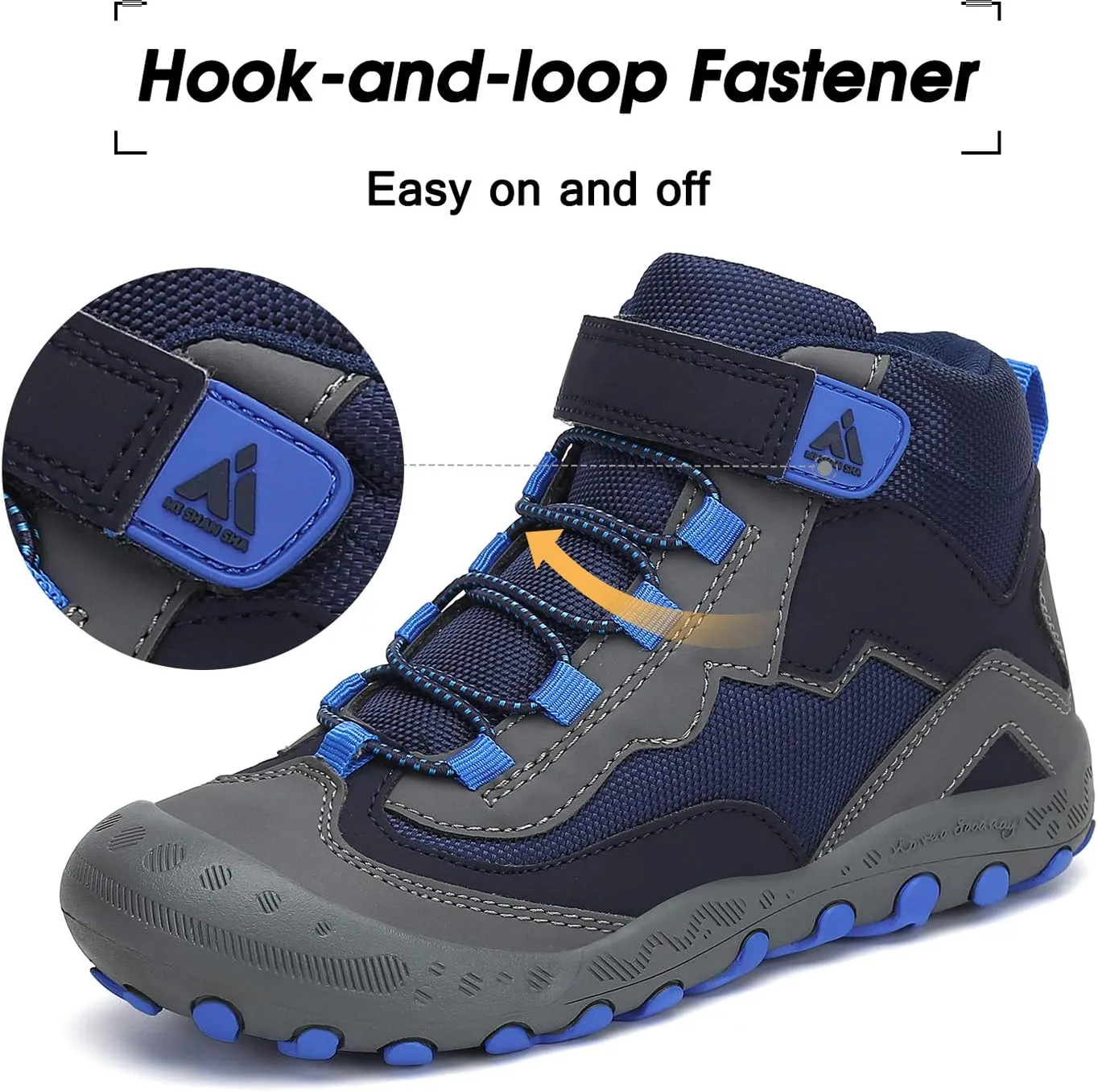 Mishansha Kids Hiking Boots Toddler Girls Boys Hiking Shoes Water-Resistant Anti-Collision Non-Slip Athletic Outdoor Trekking Boots