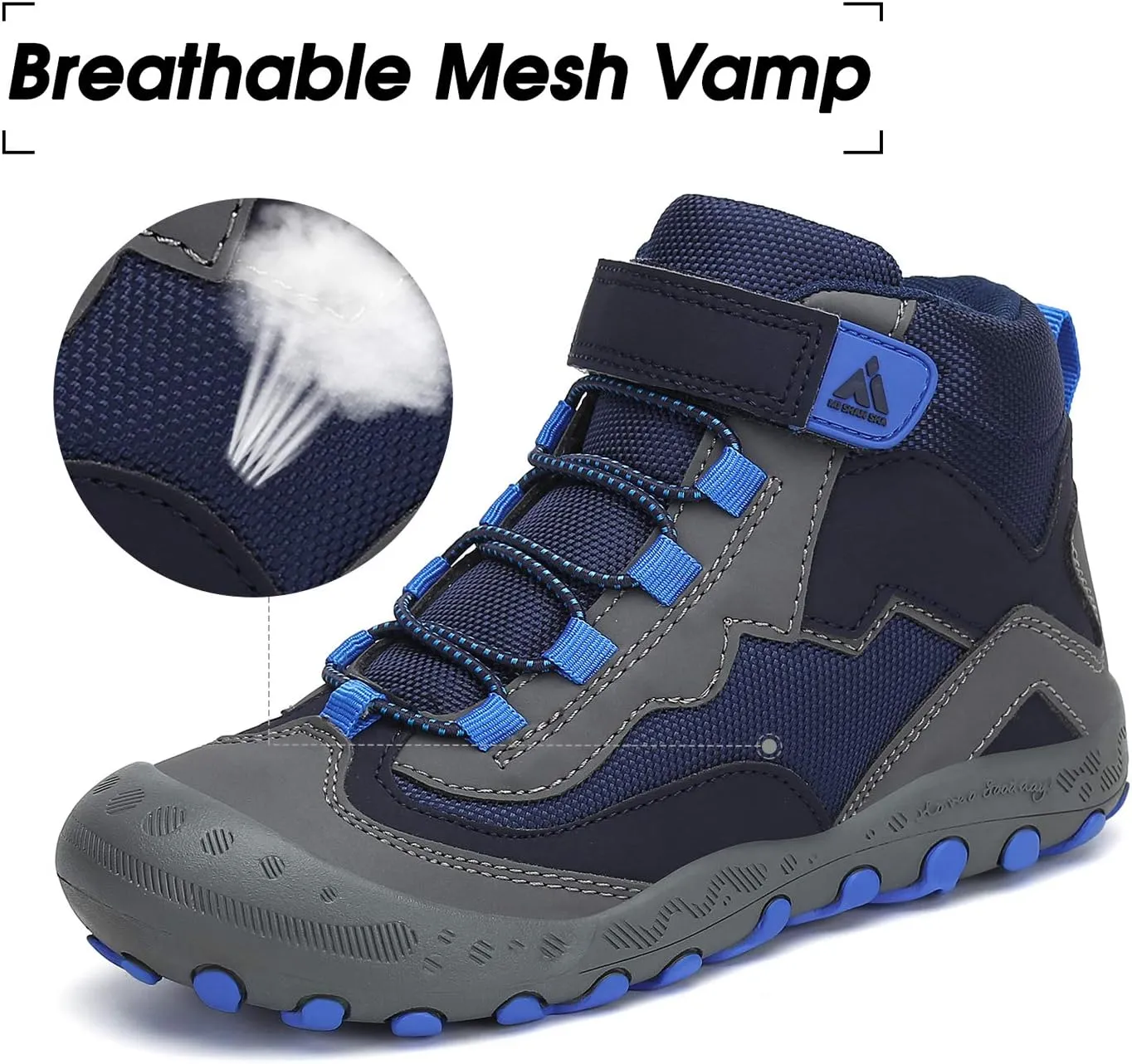 Mishansha Kids Hiking Boots Toddler Girls Boys Hiking Shoes Water-Resistant Anti-Collision Non-Slip Athletic Outdoor Trekking Boots