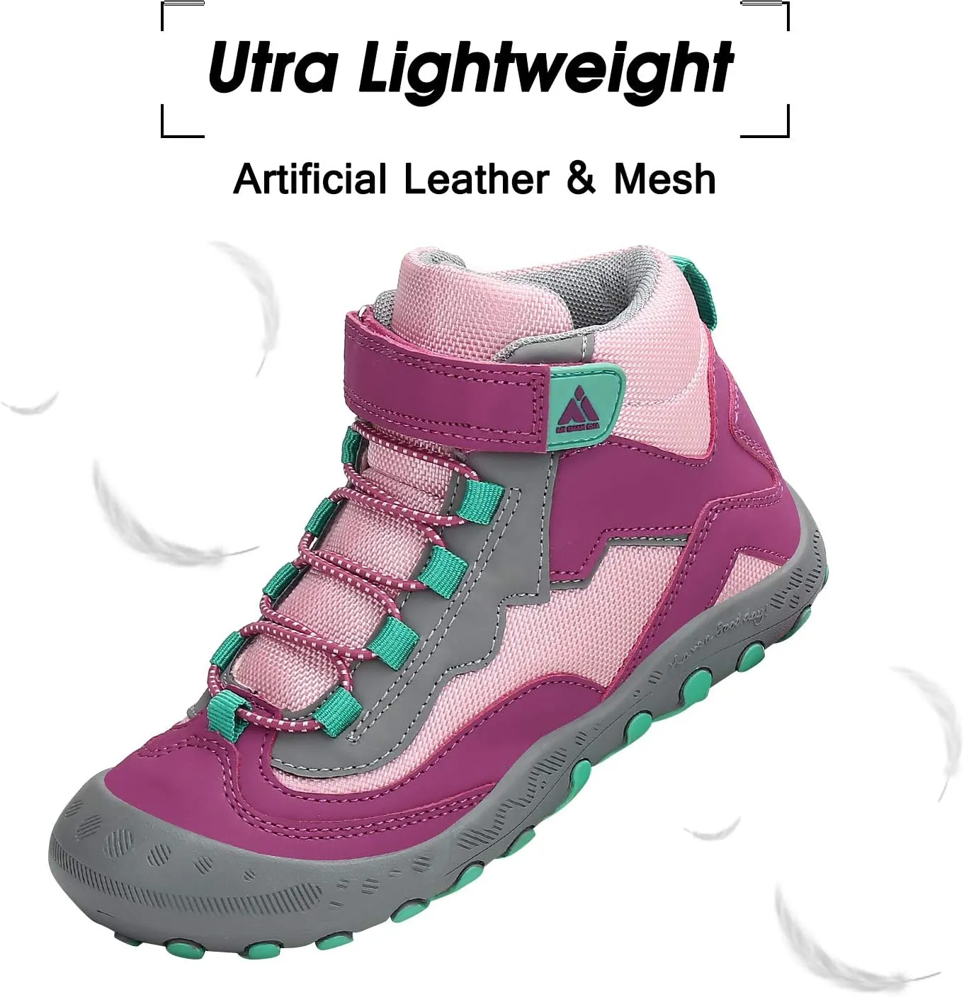 Mishansha Kids Hiking Boots Toddler Girls Boys Hiking Shoes Water-Resistant Anti-Collision Non-Slip Athletic Outdoor Trekking Boots