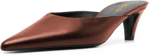 miss left Women Pointed Toe Slip on Mules Low Heel Comfortable Slippers Indoor Outdoor Leisure Slide Sandals Size 4-16 US