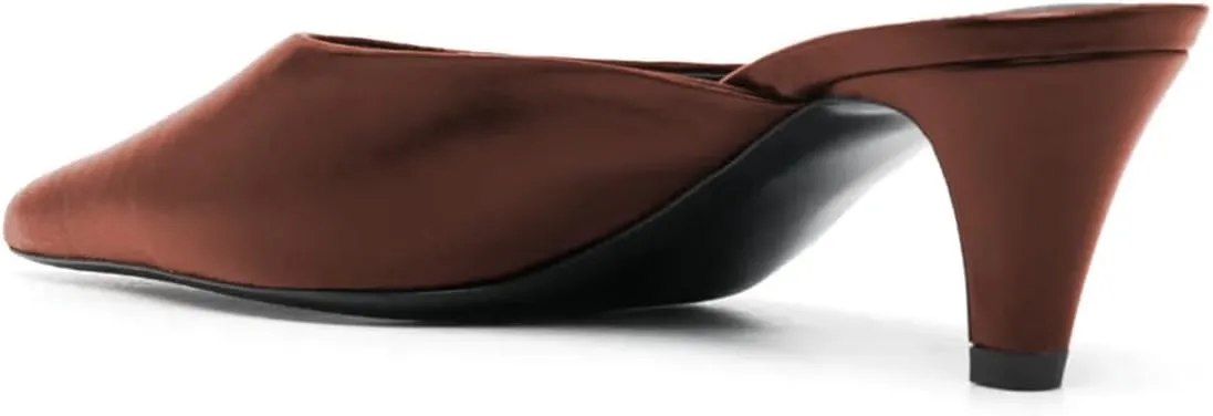 miss left Women Pointed Toe Slip on Mules Low Heel Comfortable Slippers Indoor Outdoor Leisure Slide Sandals Size 4-16 US