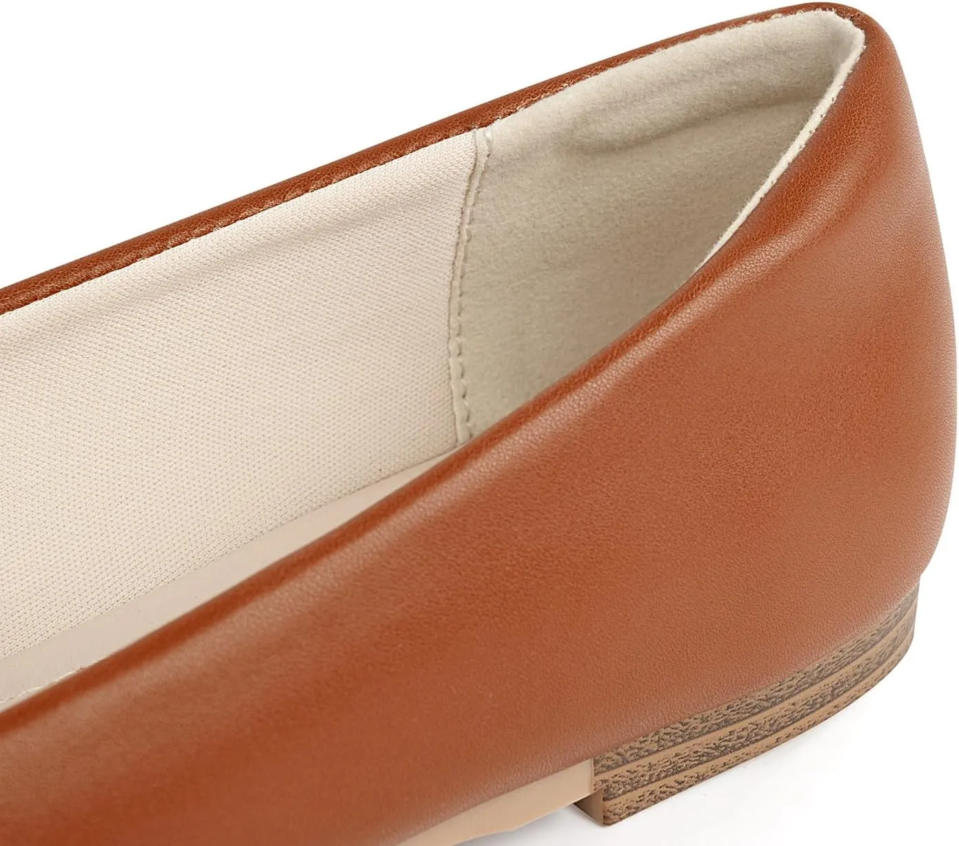 MUSSHOE Loafers for Women Comfortable Pointed Toe Memory Foam Women's Loafers