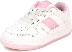 Nautica Girls Fashion Shoe - Lace-Up Low-Top Tennis Sneakers for Big Kids, Little Kids & Toddlers (Regular Heel/Platform Sole)