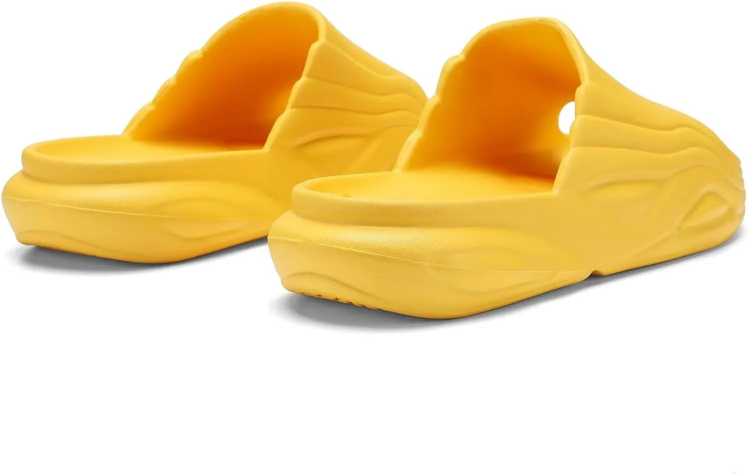 NineCiFun Men's Cloud Slides Cushioned Sandals Summer House Slippers for Indoor Outdoor Use Non-slip Bathroom Shower Slide Sandals Slip on Pillow Slippers