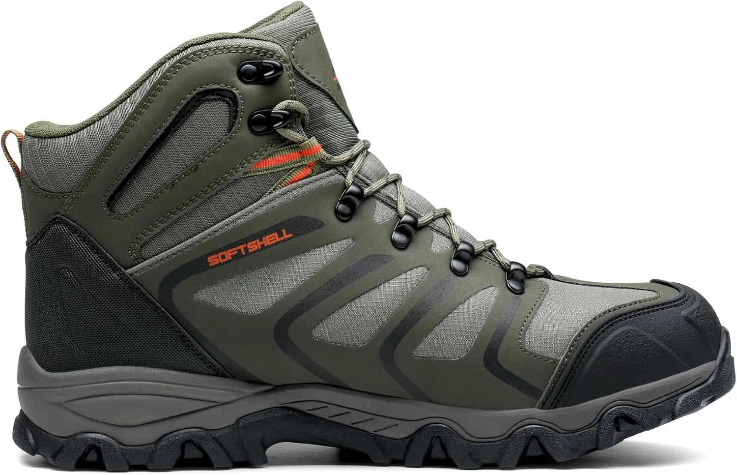 NORTIV 8 Men's Ankle High Waterproof Hiking Boots Outdoor Lightweight Shoes Trekking Trails Armadillo