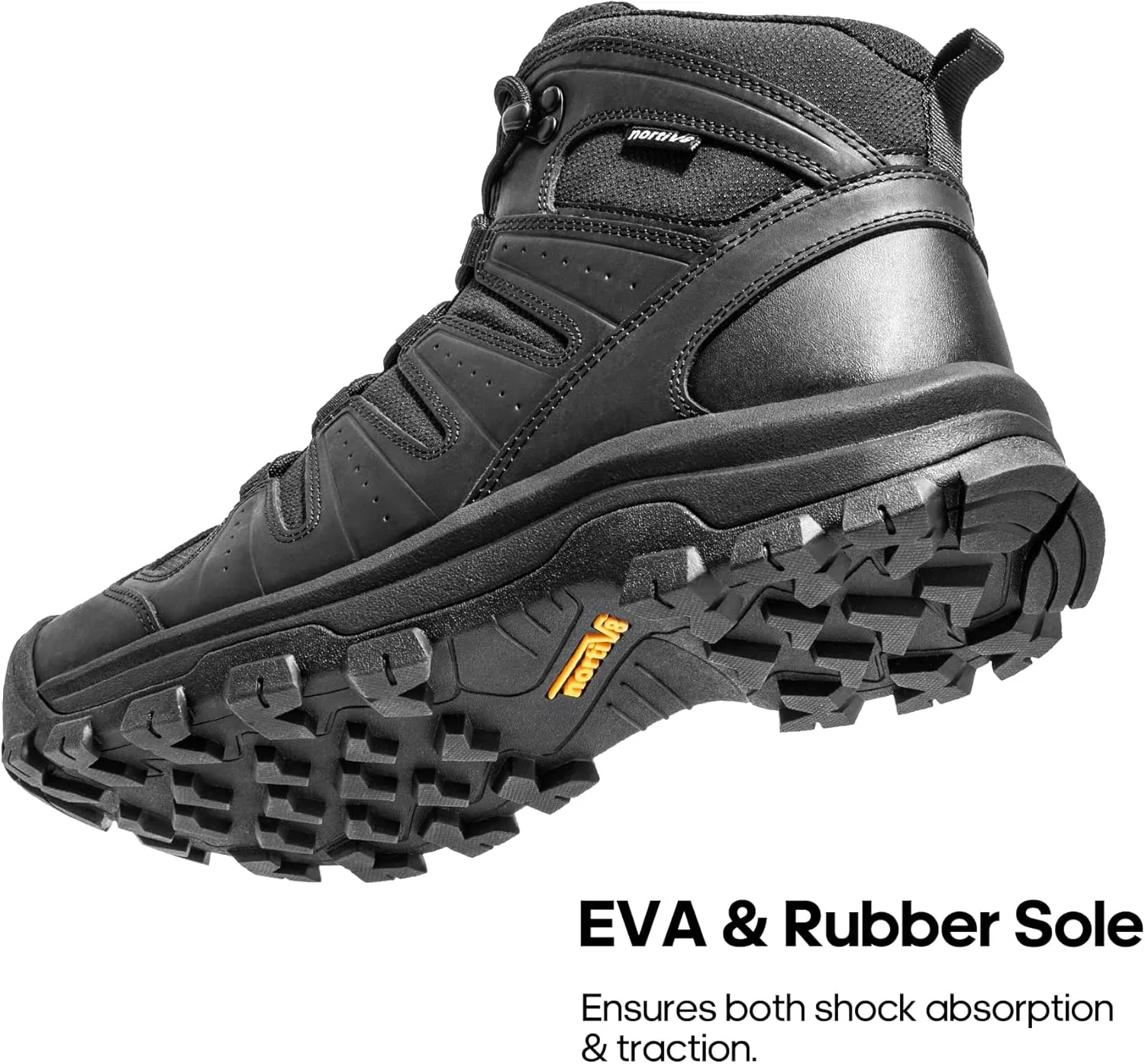 NORTIV 8 Men's Mid Hiking Boots Waterproof Outdoor Trekking Backpacking Camping Shoes