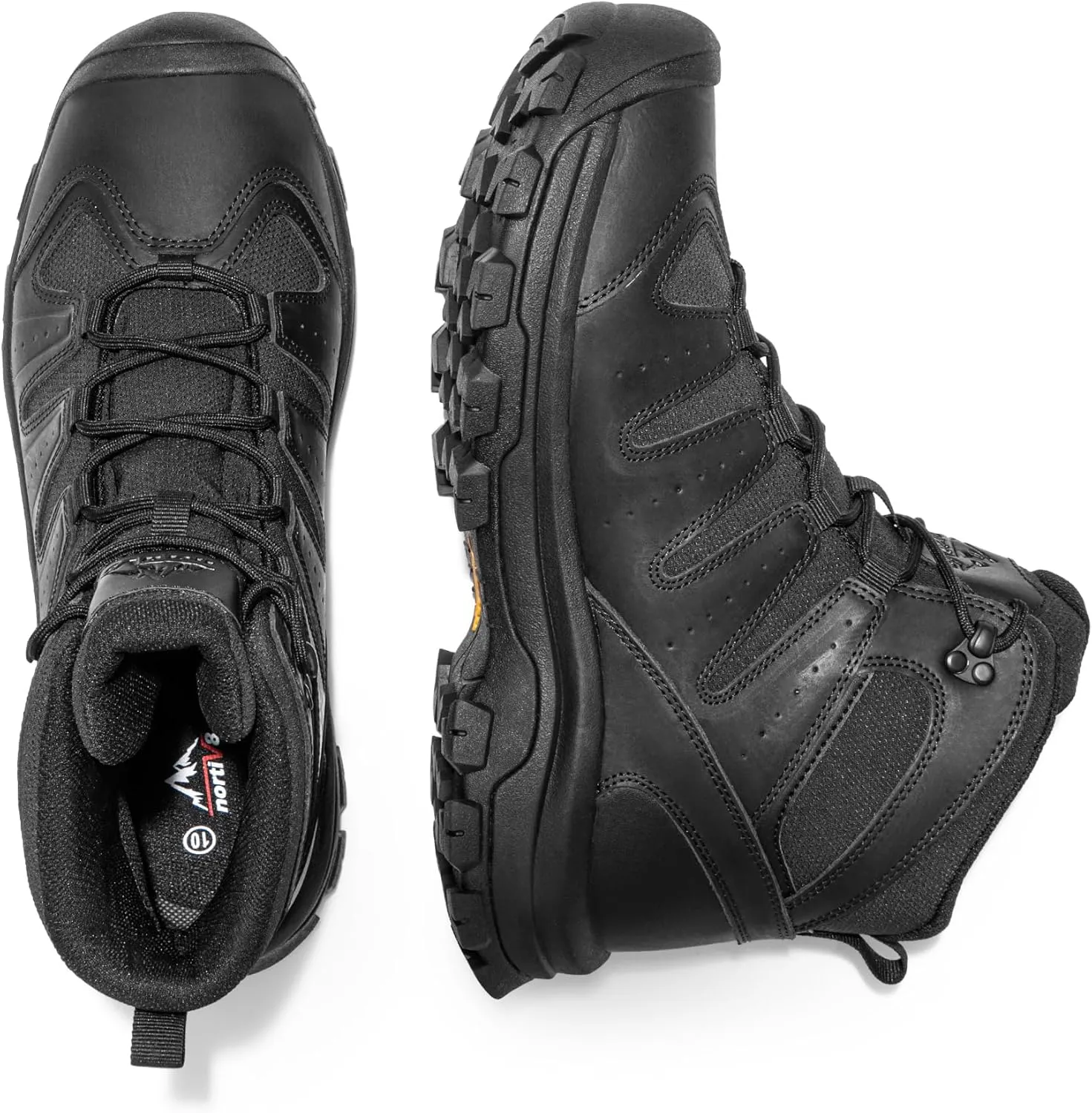 NORTIV 8 Men's Mid Hiking Boots Waterproof Outdoor Trekking Backpacking Camping Shoes