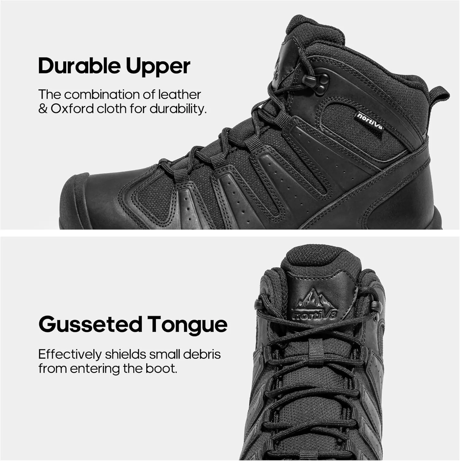 NORTIV 8 Men's Mid Hiking Boots Waterproof Outdoor Trekking Backpacking Camping Shoes