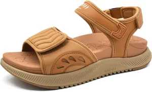 ONCAI Walking Sandals Women,Arch Support Hiking Sandals with Orthotic Outdoor Footbed for Plantar Fasciitis,Water Athletic Platform Sandalias Mujer with 3 Adjustable Strap (US Size 6-12)