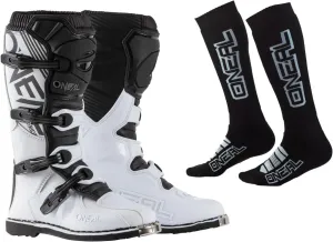O'NEAL Element Boots with Pro MX Socks Combo