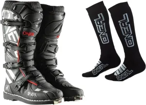 O'NEAL Element Boots with Pro MX Socks Combo