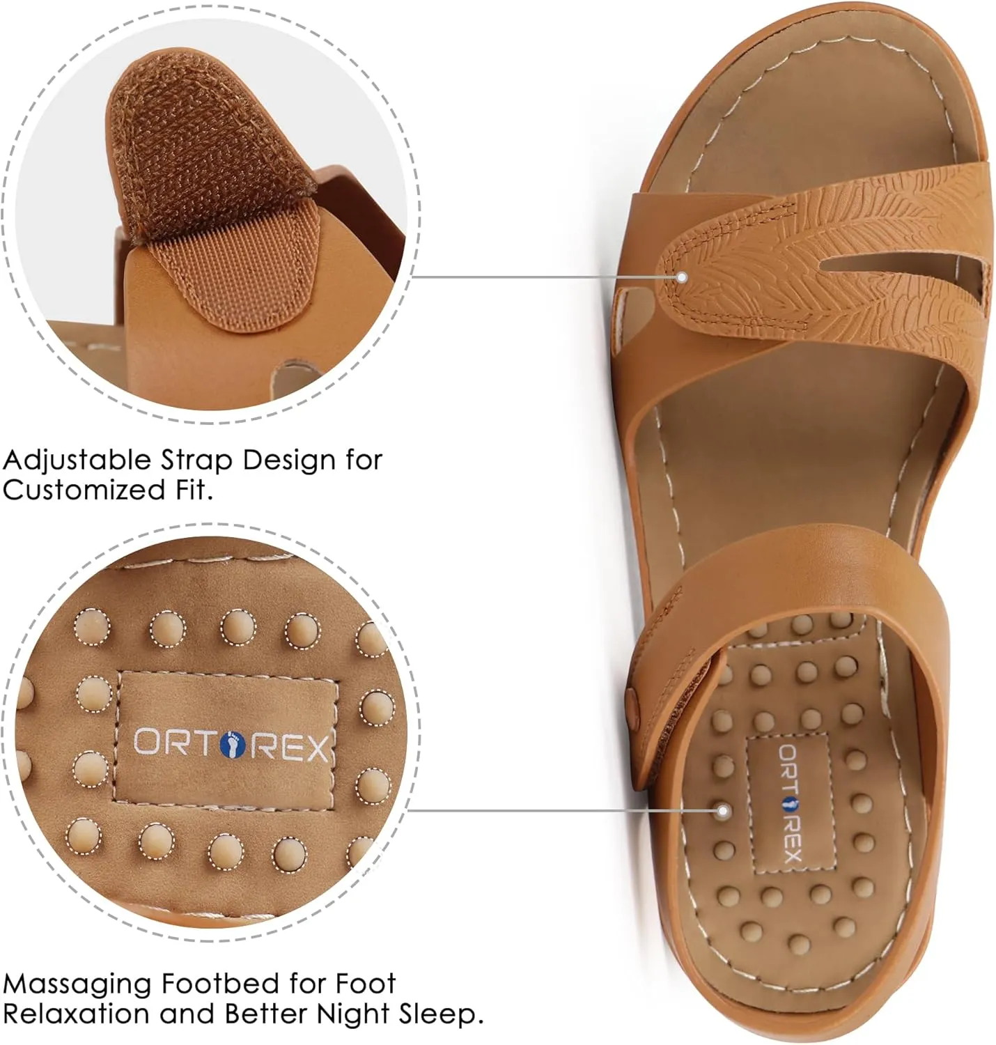Ortho rest Women Arch Support Walking Sandals Comfortable Orthotic Sandals