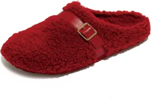 PepStep Womens Suede or Fur Clog Mules - Low Platform Slip On Closed Toe Arch Support Cork Slide Slippers for Ladies