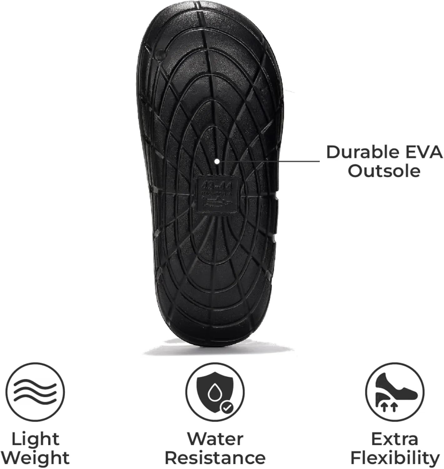 Project Cloud Mens Sandals - Lightweight and Flexible EVA Recovery Slides for Men with Ultra Bouncy Latex Insole - Comfortable Water Resistant Slippers for Men Footwear (Dean)