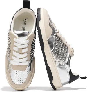 Project Cloud Sneakers for Women - Dunks Woman Comfortable Memory Foam Shoes for Women Footwear, Vegan Leather Women's Fashion Sneakers, Non-Slip Womens Shoes Machine Wash (Kiki)