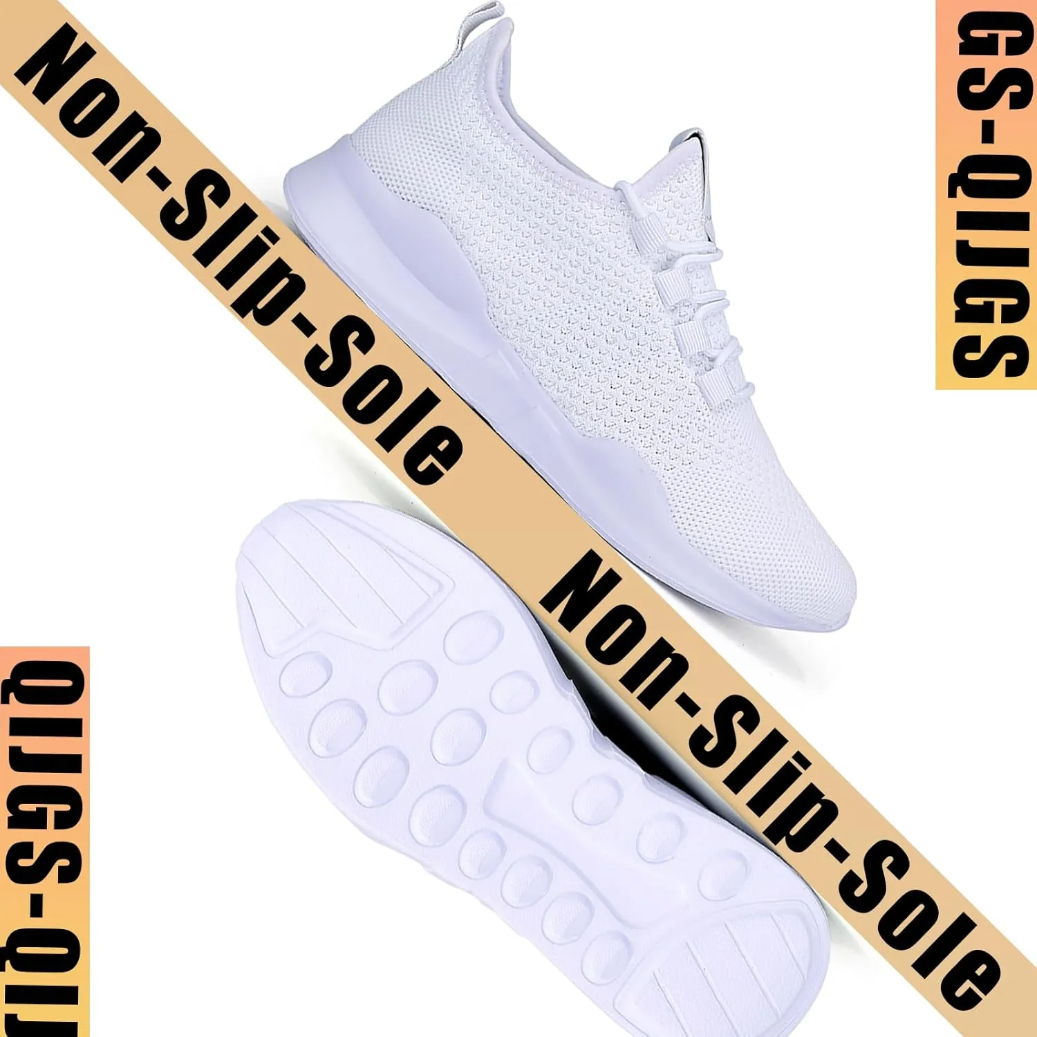 QIJGS Mens Running Shoes Sport Athletic Gym Sneakers Mesh Lightweight Tennis Fashion Workout Casual Shoes