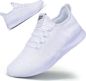QIJGS Mens Running Shoes Sport Athletic Gym Sneakers Mesh Lightweight Tennis Fashion Workout Casual Shoes