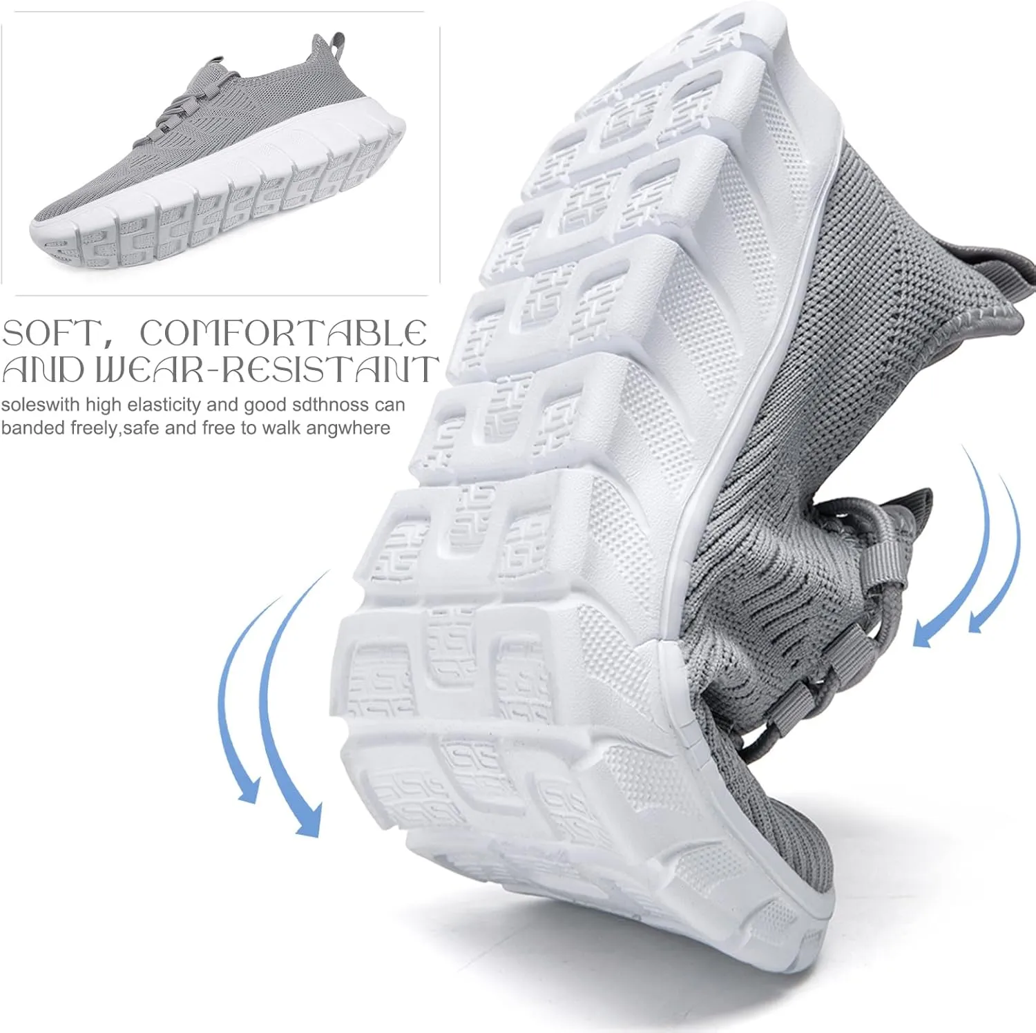 QIJGS Running Shoes for Men Gym Tennis Athletic Mesh Sneakers Lightweight Sports Fashion Workout Casual Shoes