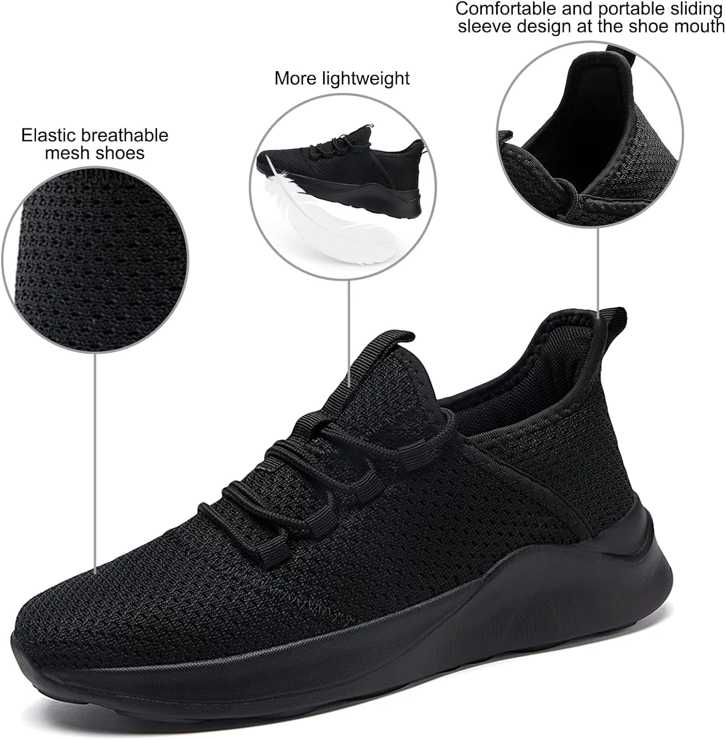 QIJGS Running Shoes for Men Gym Tennis Athletic Mesh Sneakers Lightweight Sports Fashion Workout Casual Shoes