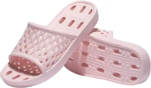 Ranberone Shower Shoes Women Quick Drying Non Slip College Dorm House Shower Sandals with Holes